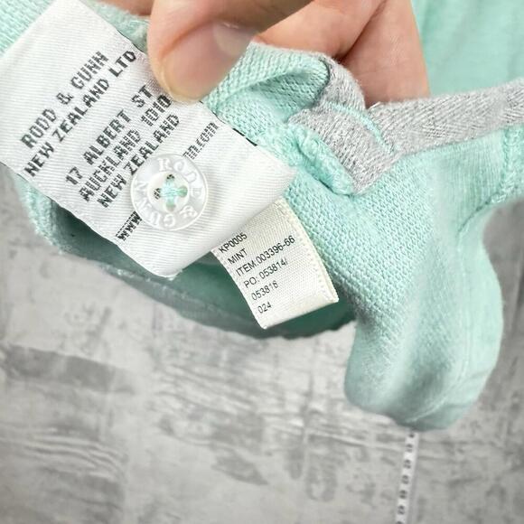 Rodd & Gunn Gunn Polo Shirt Mint Green Sz M Embroidered Pointer Logo NZ Brand - Picture 2 of 9